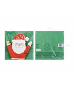 Kerstman Servet (20st) -Vakantie Decoratie Winkel kerstman servet 20st 3