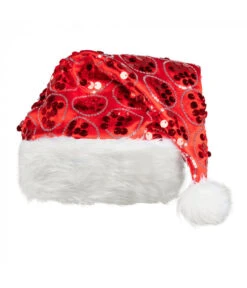 Kerstmuts Dangling Rood Pailletten