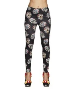 Legging Day Of The Dead -Vakantie Decoratie Winkel legging day of the dead 1