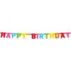 Letterslinger Happy Birthday Rainbow (1.5m) -Vakantie Decoratie Winkel letterslinger happy birthday rainbow 15m