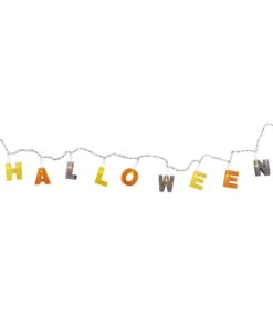 Lichtslinger Happy Halloween (130cm) -Vakantie Decoratie Winkel lichtslinger happy halloween 130cm 2