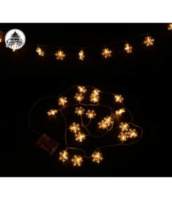 Lichtslinger Sneeuwvlokken Wit Warm LED (2,3m; 20 Leds)