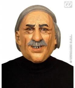 Masker Oude Man Met Haar En Snor