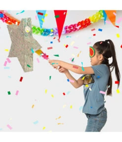 Pinata Zilverkleurige Ster (45cm) -Vakantie Decoratie Winkel pinata zilverkleurige ster 45cm 4