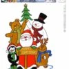 Raamsticker Kerstfeest 40cm