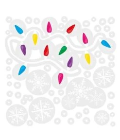 Raamstickers Kerstfiguren 8 Raamstickers Kerstfiguren -Vakantie Decoratie Winkel raamstickers kerstfiguren 2