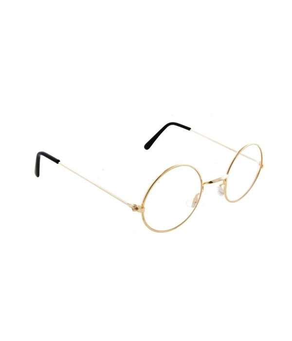 Ronde Bril Met Glazen Goud 4 Ronde Bril Met Glazen Goud - Afbeelding 2