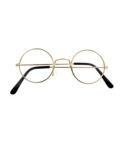 Ronde Bril Met Glazen Goud