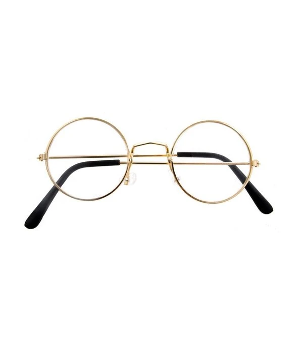 Ronde Bril Met Glazen Goud 3 Ronde Bril Met Glazen Goud