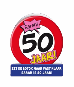 Sarah Wenskaart Verkeersbord -Vakantie Decoratie Winkel sarah wenskaart verkeersbord 1