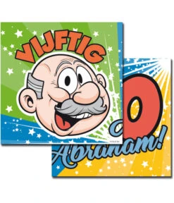 Servetten Abraham 50 Jaar - 20 Stuks