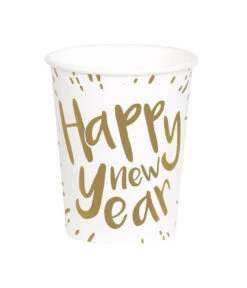 Set 10 Bekertjes 'Happy New Year' (25 Cl)