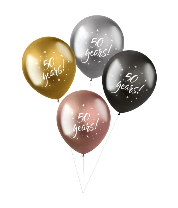 Shimmer Ballonnen '50 Years' (4st) 3 Shimmer Ballonnen '50 Years' (4st)