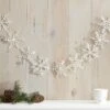 Sneeuwvlokken Slinger Wit Glitter (2 Mtr) -Vakantie Decoratie Winkel sneeuwvlokken slinger wit glitter 2 mtr