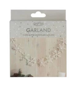Sneeuwvlokken Slinger Wit Glitter (2 Mtr) 7 Sneeuwvlokken Slinger Wit Glitter (2 Mtr) -Vakantie Decoratie Winkel sneeuwvlokken slinger wit glitter 2 mtr 2
