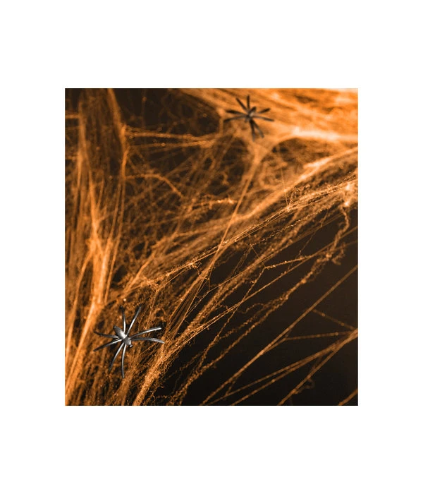 Spinnenweb Halloween Oranje Met 2 Spinnen 3 Spinnenweb Halloween Oranje Met 2 Spinnen