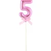 Taart Topper Cijfer 5 Roze -Vakantie Decoratie Winkel taart topper cijfer 5 roze