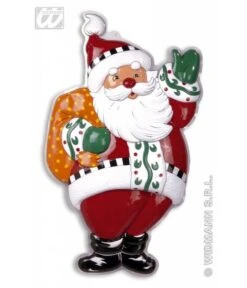 Wanddecoratie Kerstman Met Zak