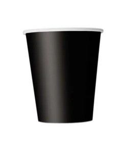 Zwarte Bekers Karton (8st)